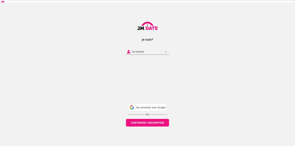 S'inscrire sur JM Date
