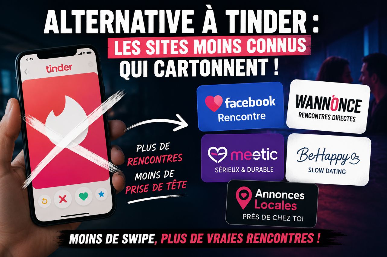 Alternative à Tinder : les sites qui marchent