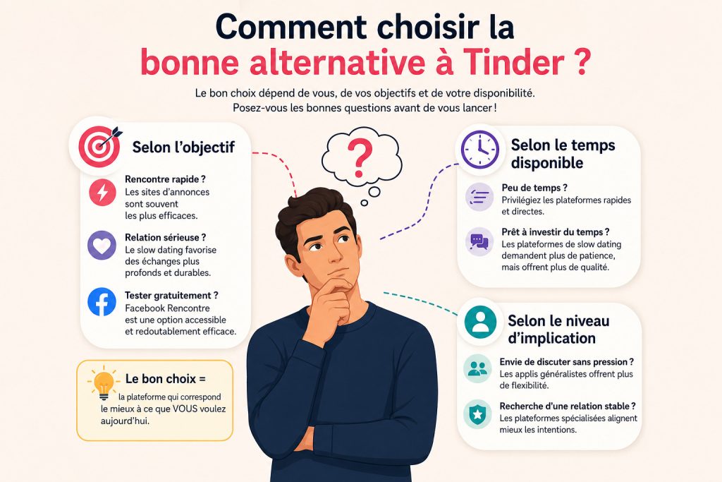 Comment choisir l'alternative à Tinder ?